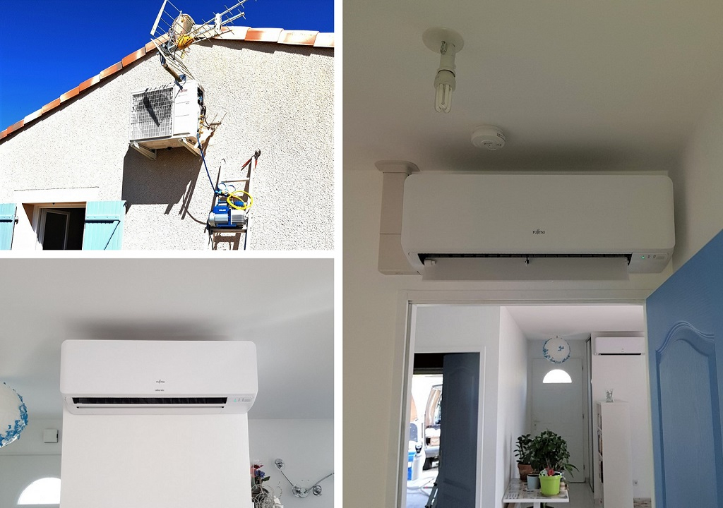 Installation climatisation réversible